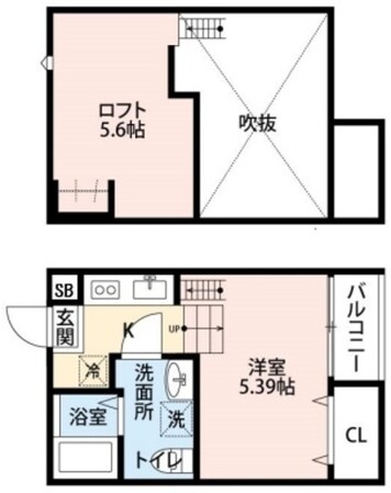 ヴェルミヨン天台の物件間取画像